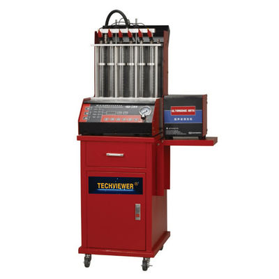 품질  Ultrasonic Auto Fuel Injector Tester And Cleaner 6 Nozzle For Vehicle 공장